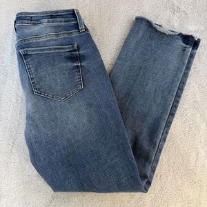 NYDJ Jeans Rockie Slim Women’s 29" Lift Tuck Raw Hem Medium Wash